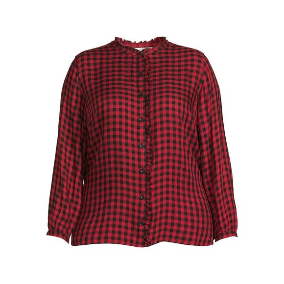 Buffalo Check Plaid Button Down Long Sleeve Shirt Sz 1X … - Picture 8 of 8